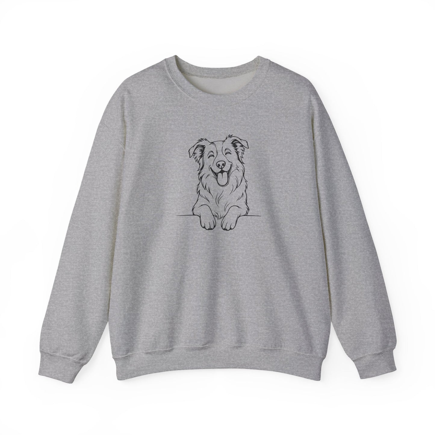 Happy Border Collie Crewneck Sweatshirt