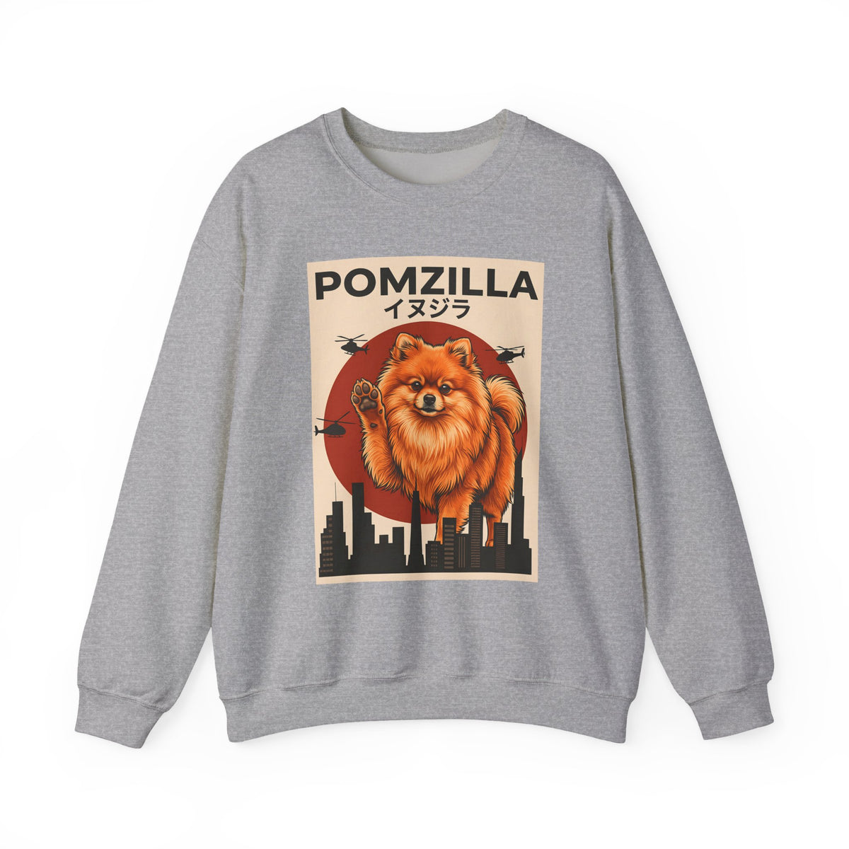 Pomeranian Pomzilla Crewneck Sweatshirt