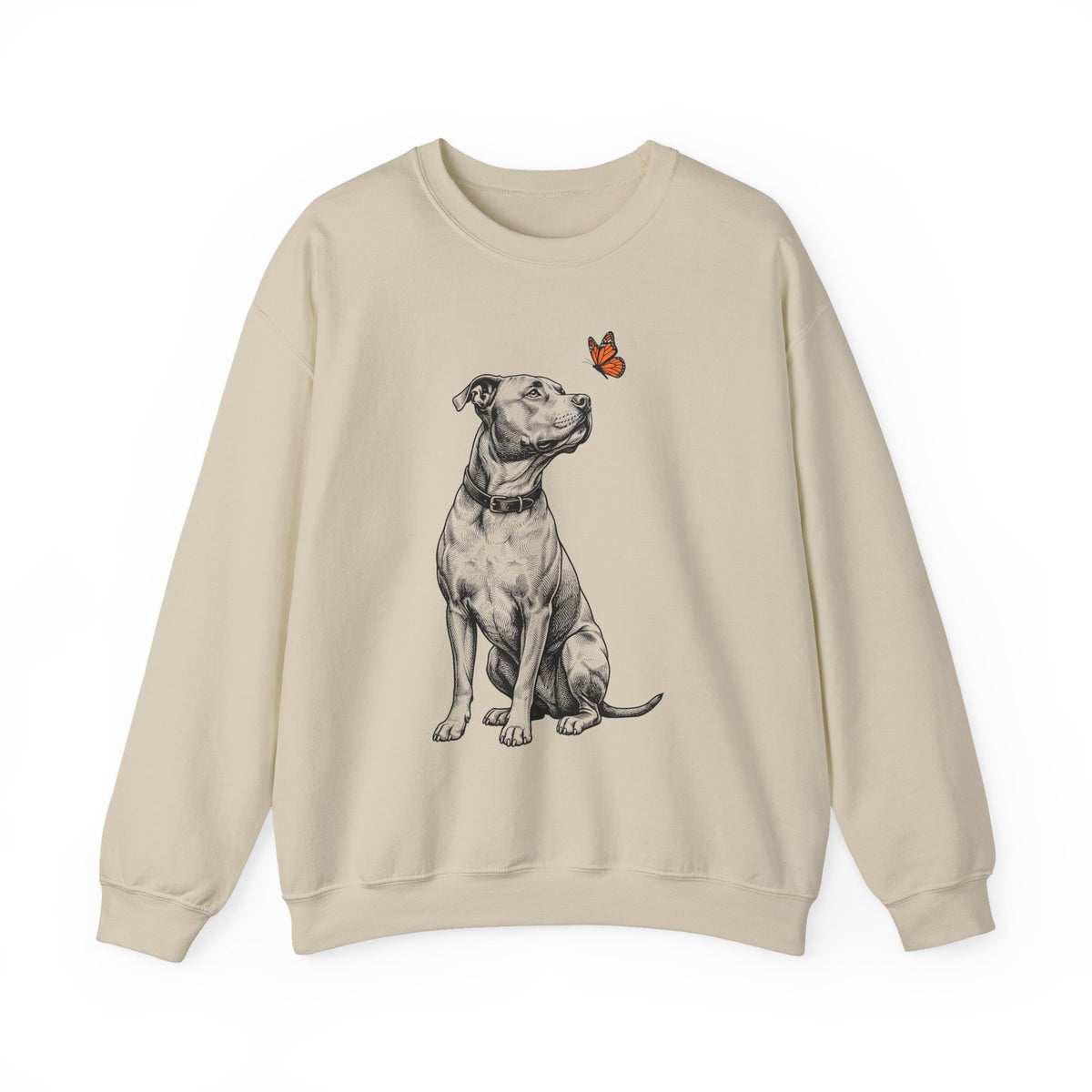 Pitbull Butterfly Crewneck Sweatshirt