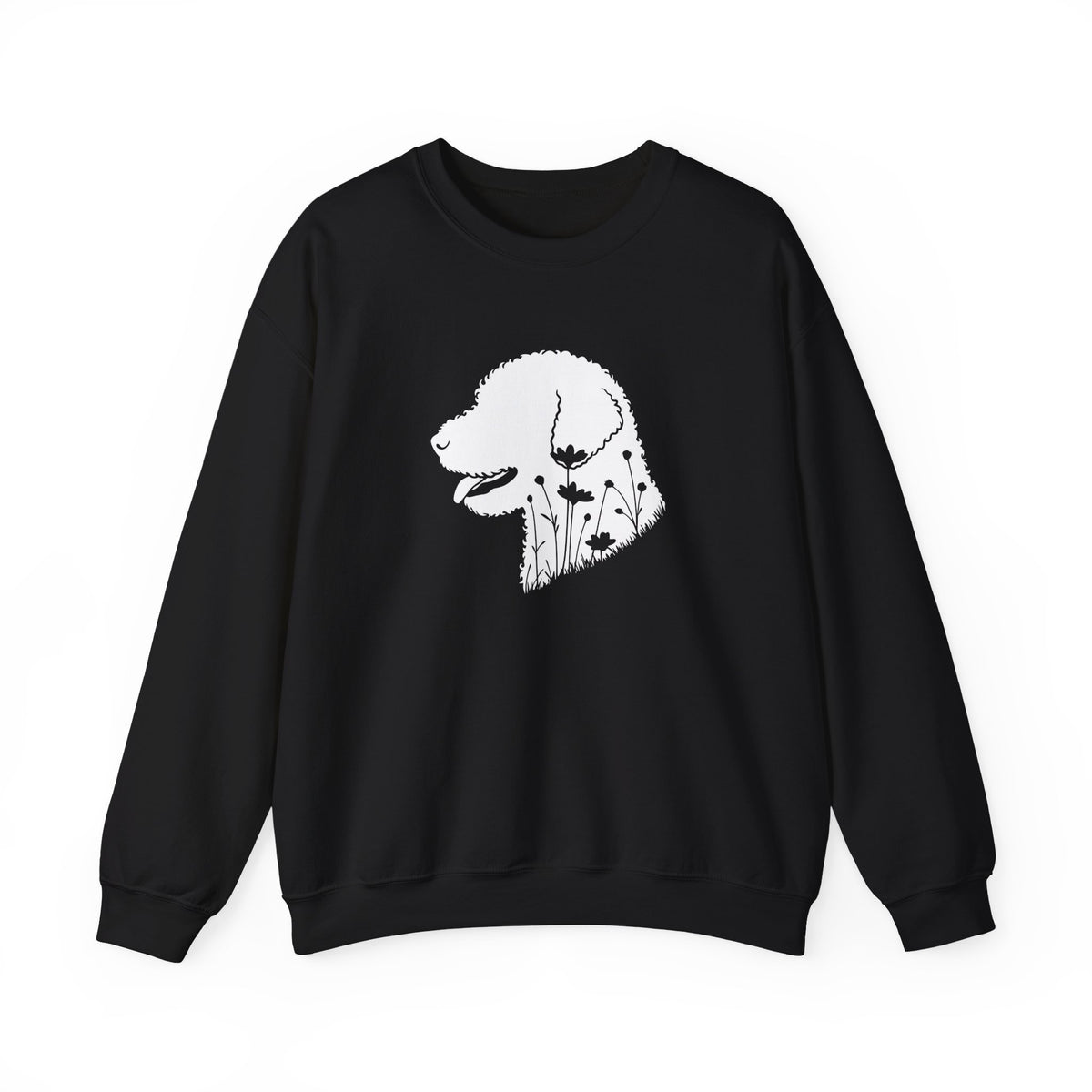 Lagotto Flowers Crewneck Sweatshirt Black