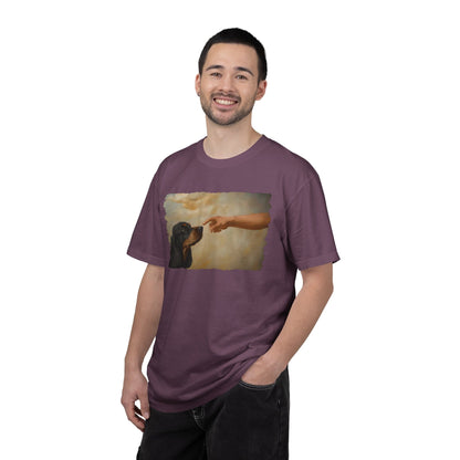 God Creates Black and Tan Cocker Premium Tee