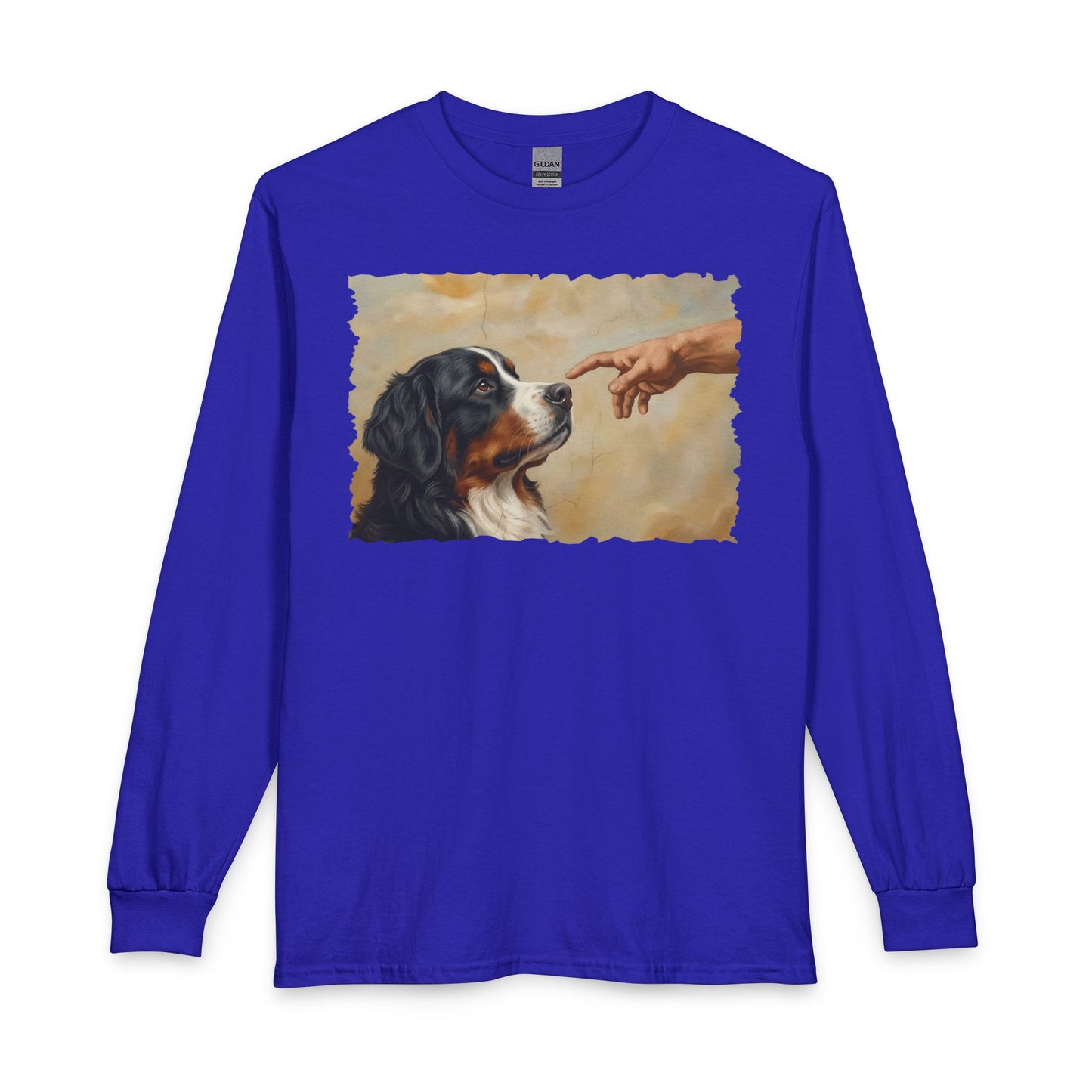 God Creates Bernese Mountain Dog Long Sleeve