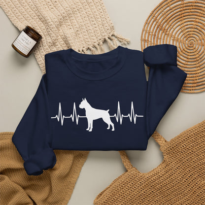 Boxer Heartbeat Crewneck Sweatshirt