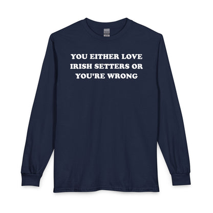 Love Irish Setter Long Sleeve