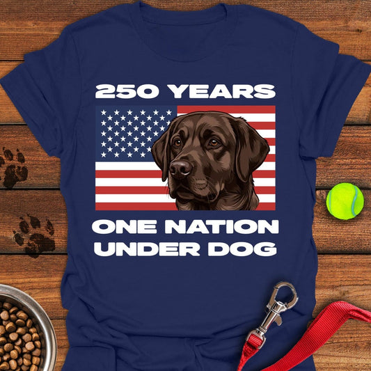 250 Years USA Chocolate Lab Navy