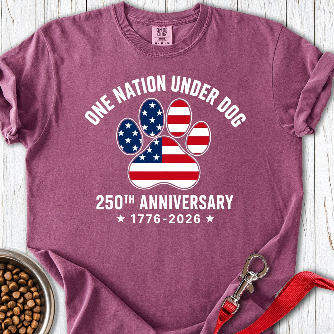 250 Years USA Dog 2 Premium Tee Berry