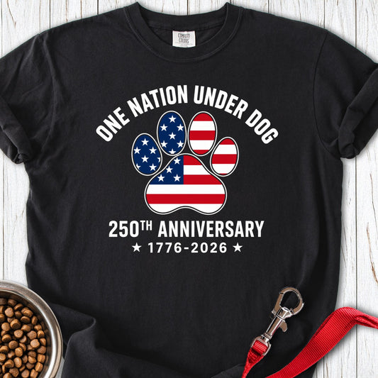 250 Years USA Dog 2 Premium Tee Black