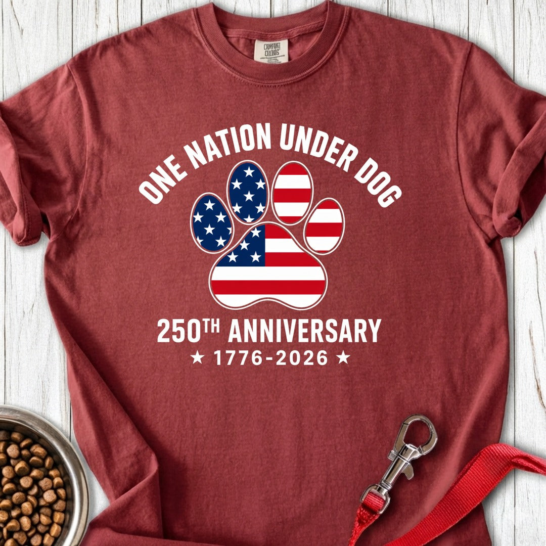 250 Years USA Dog 2 Premium Tee Brick