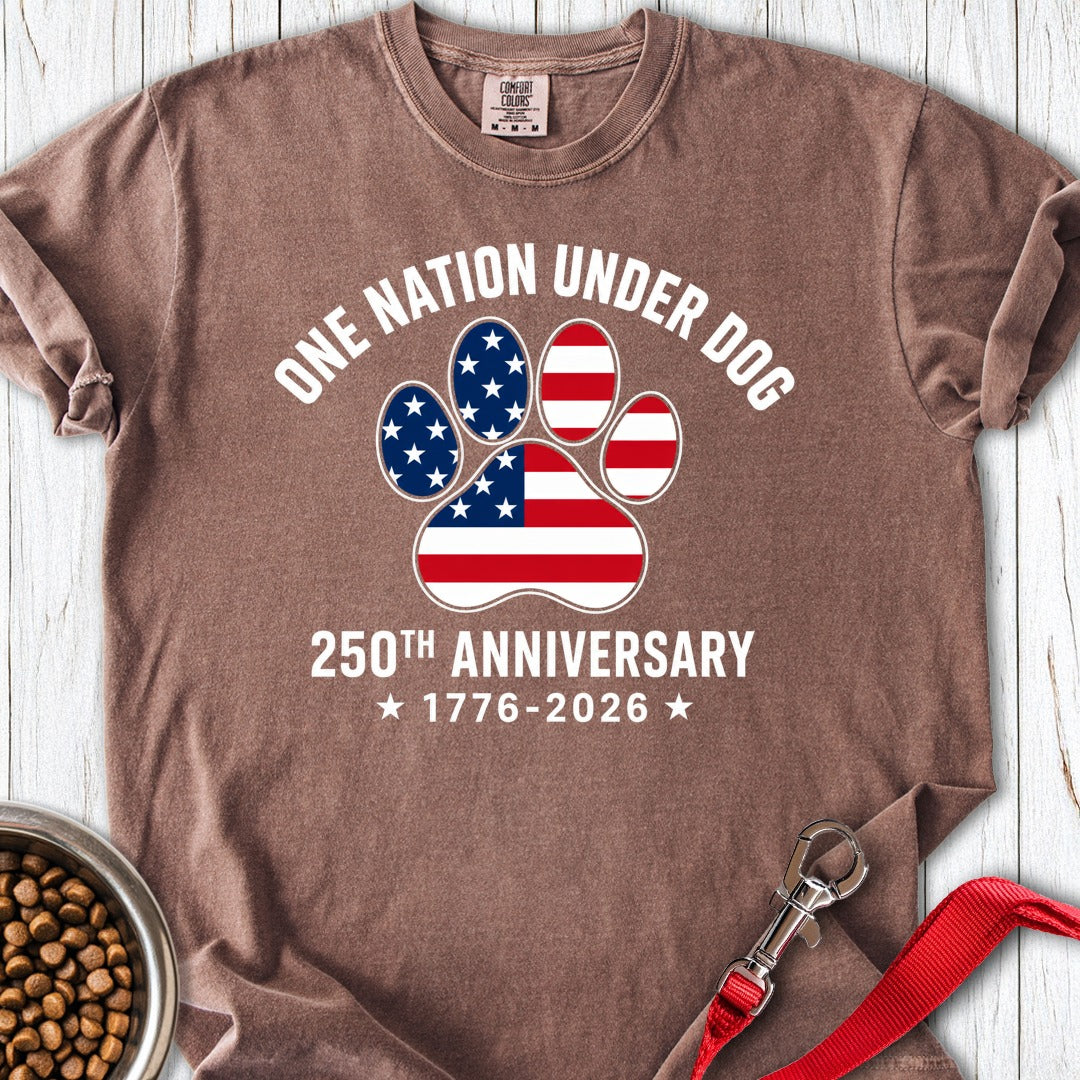 250 Years USA Dog 2 Premium Tee Espresso