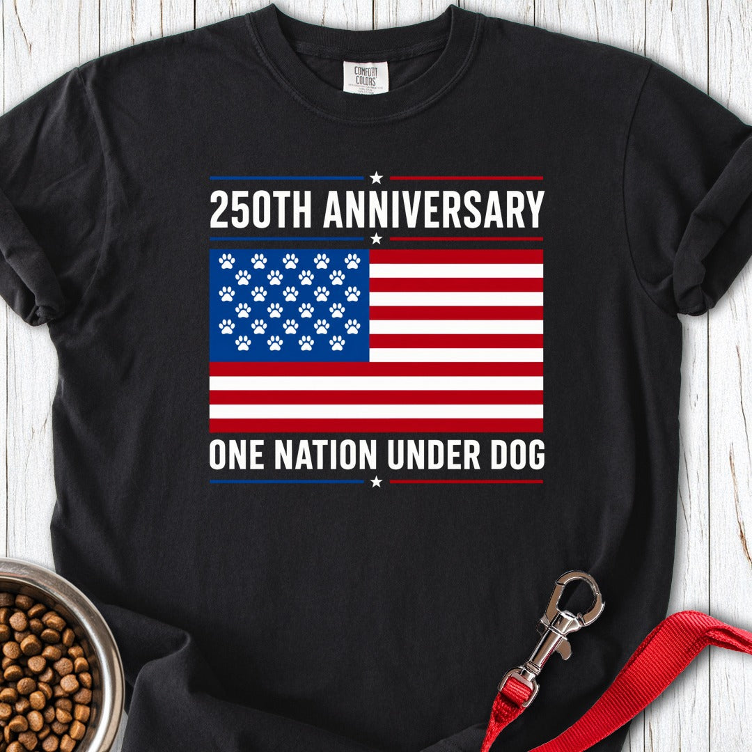 250 Years USA Dog Premium Tee Black