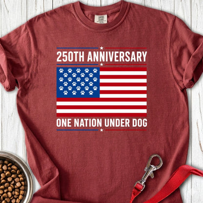 250 Years USA Dog Premium Tee Brick