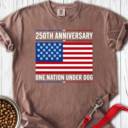 250 Years USA Dog Premium Tee Espresso