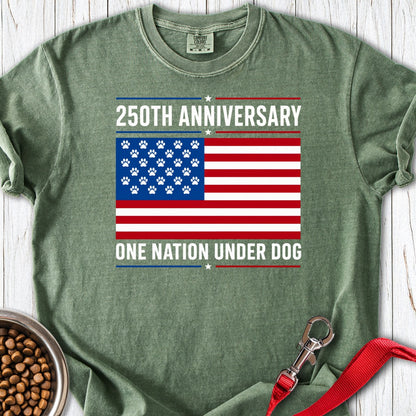 250 Years USA Dog Premium Tee Moss