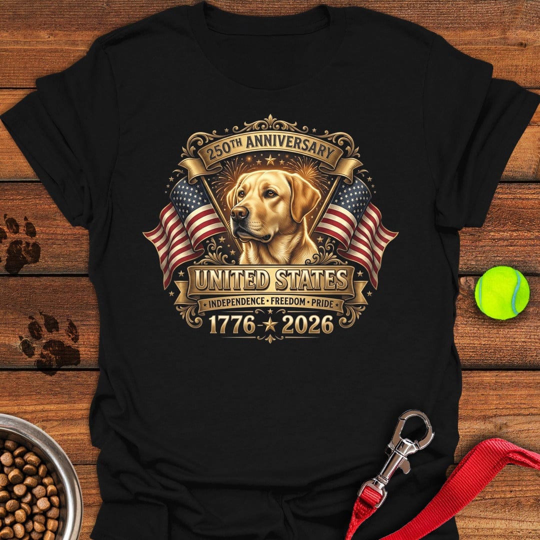 250 Years USA Yellow Lab Black