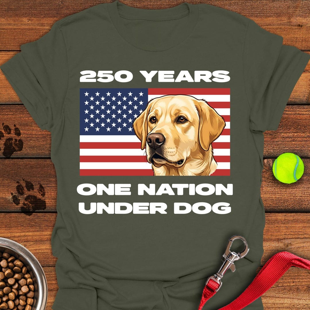 250 Years USA Yellow Lab Military Green
