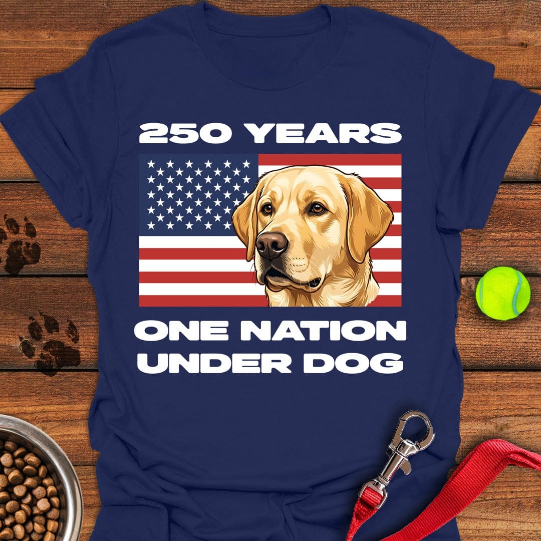 250 Years USA Yellow Lab Navy