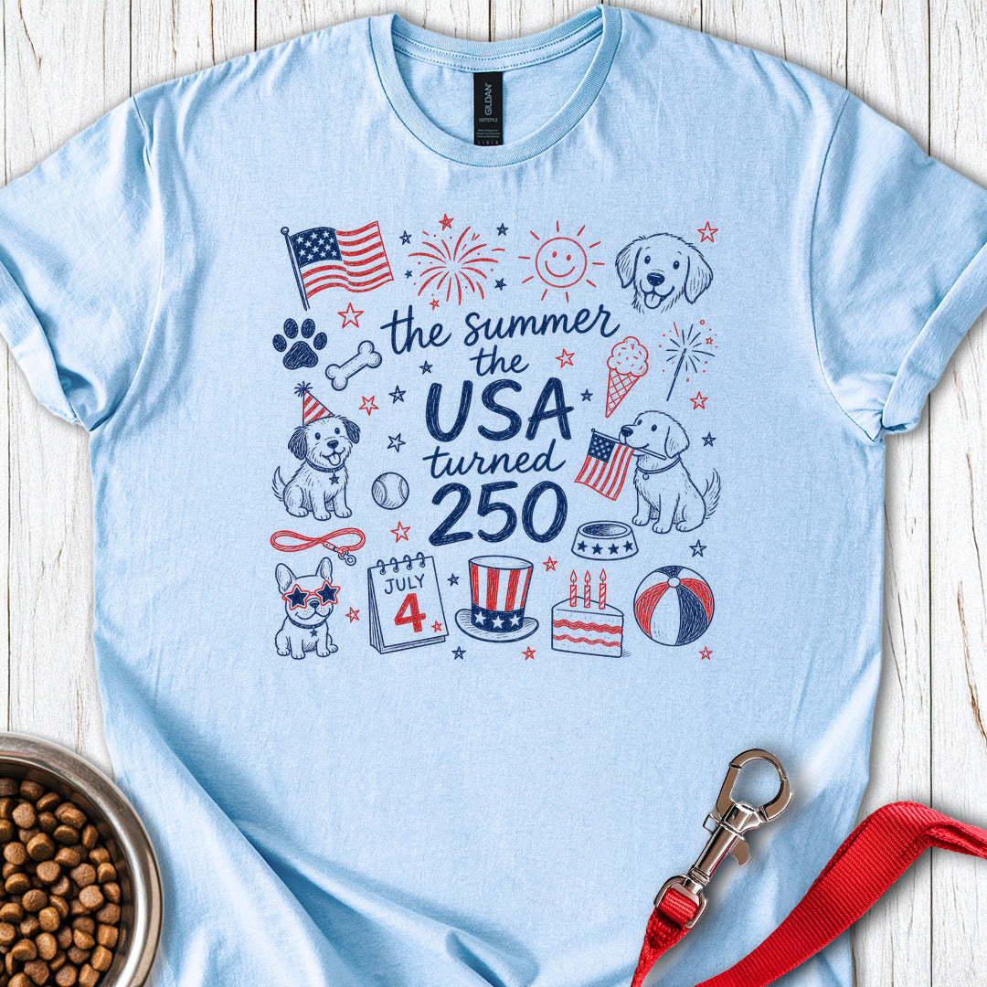 250 USA Dogs Summer Light Blue