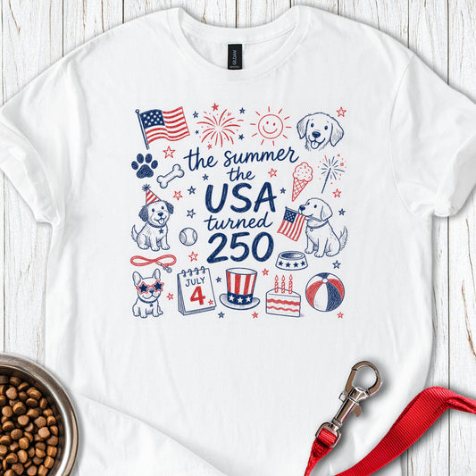 250 USA Dogs Summer White