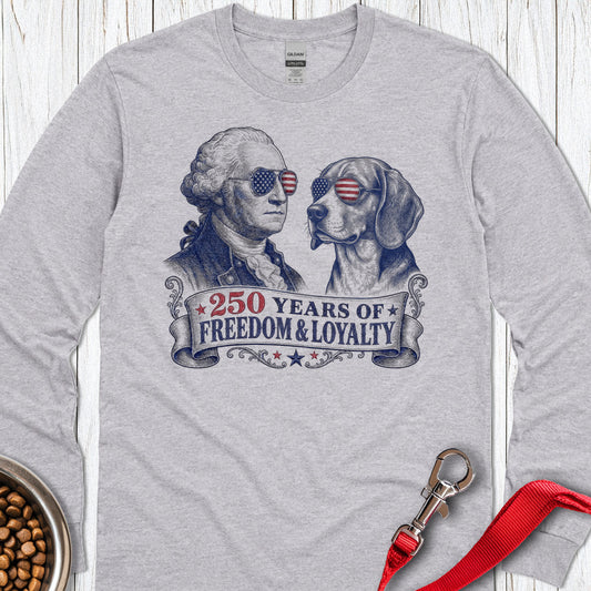 250 Year USA Beagle Long Sleeve — Sport Grey