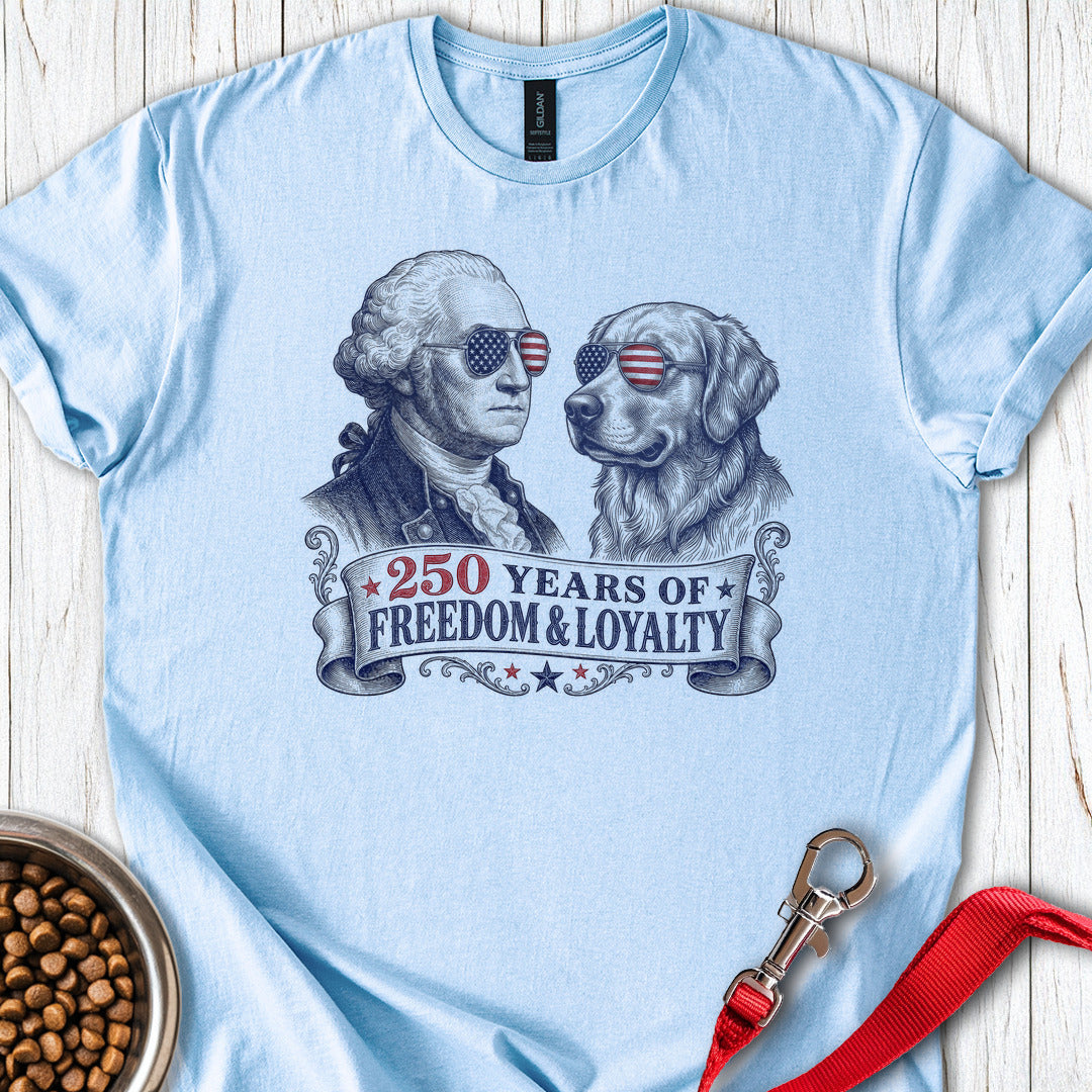250 Year USA Golden Retriever Light Blue