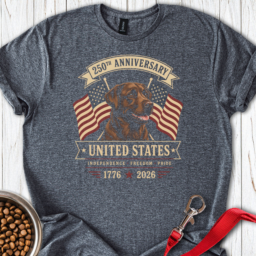 250 Years Chocolate Labrador Dark Heather