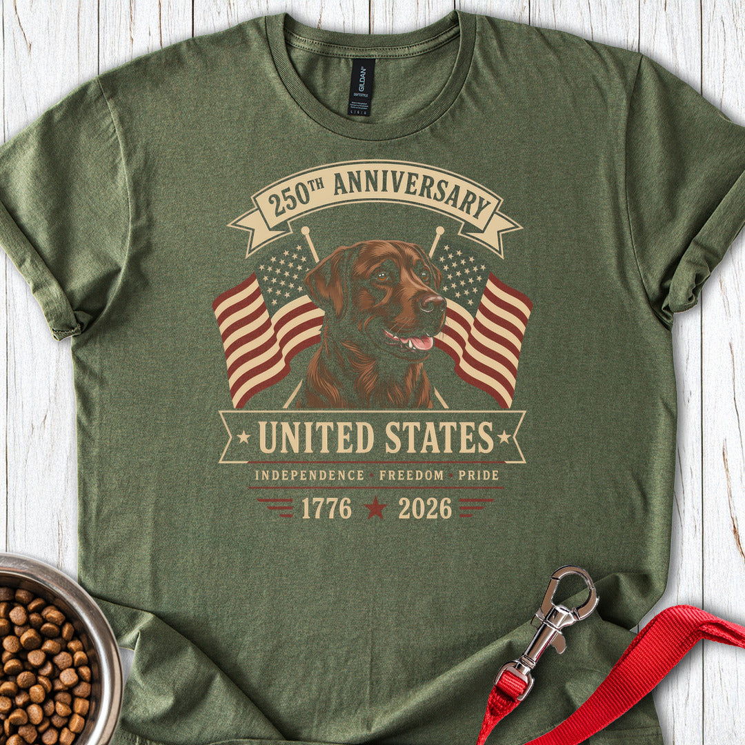 250 Years Chocolate Labrador Military Green