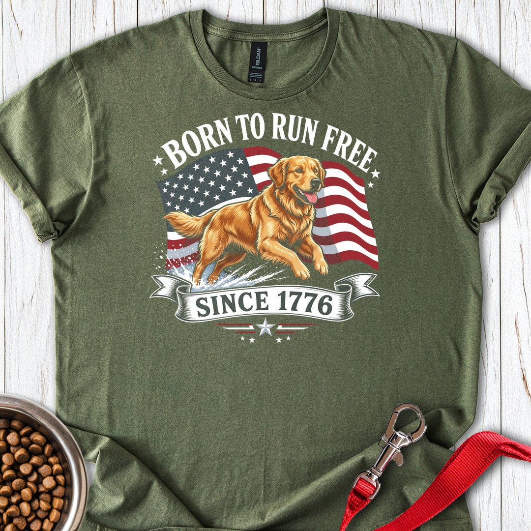 250 Years Golden Retriever USA Military Green