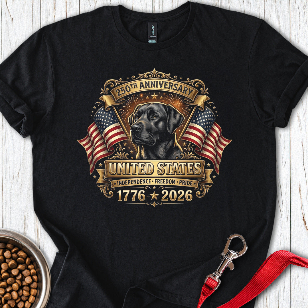 250 Years USA Black Lab Black