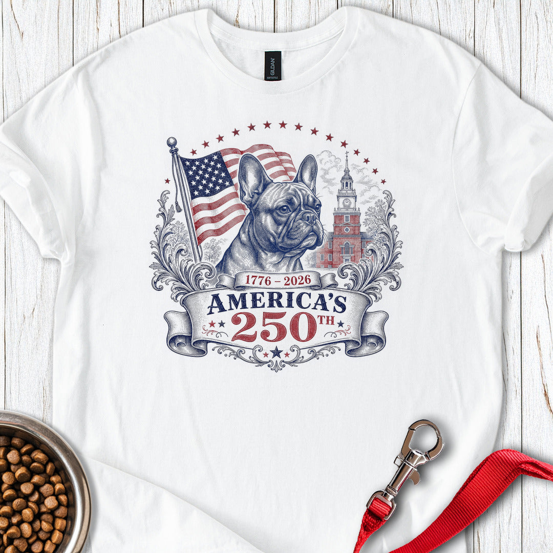 250 Years USA French Bulldog White