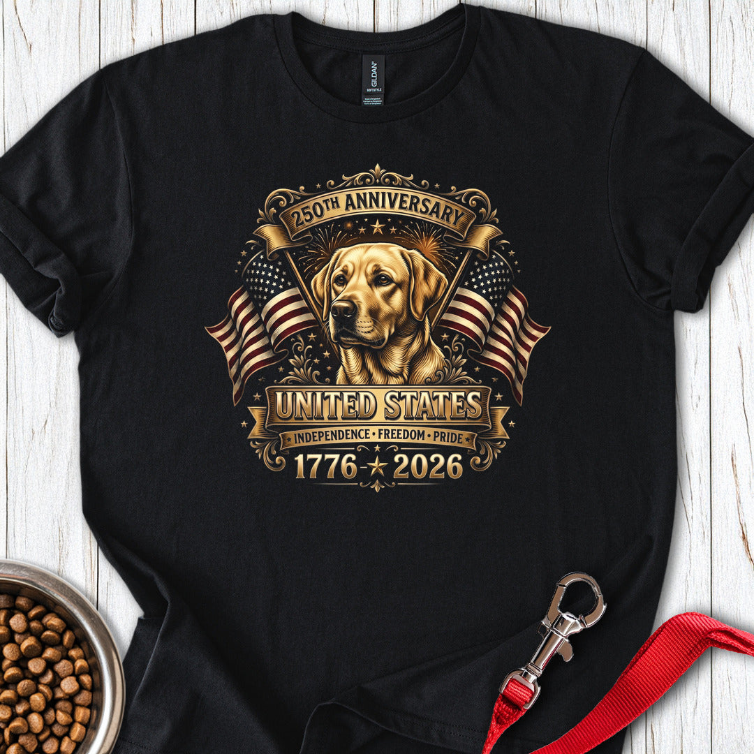 250 Years USA Yellow Lab Black