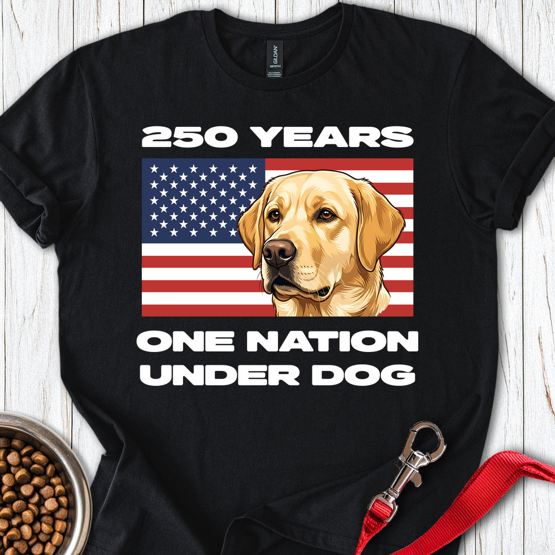 250 Years USA Yellow Lab Black