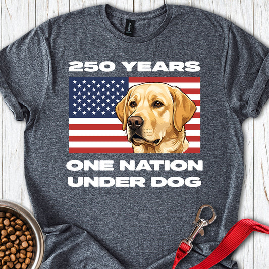 250 Years USA Yellow Lab Dark Heather