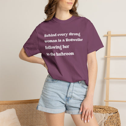 Rottweiler Strong Woman Premium Tee
