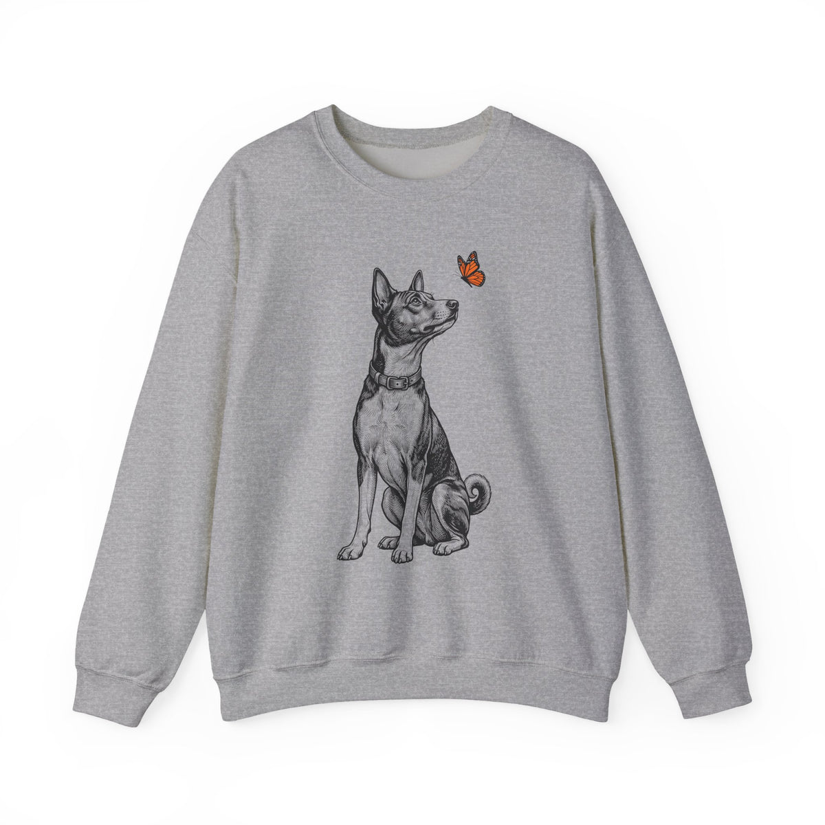 Basenji Butterfly Crewneck Sweatshirt