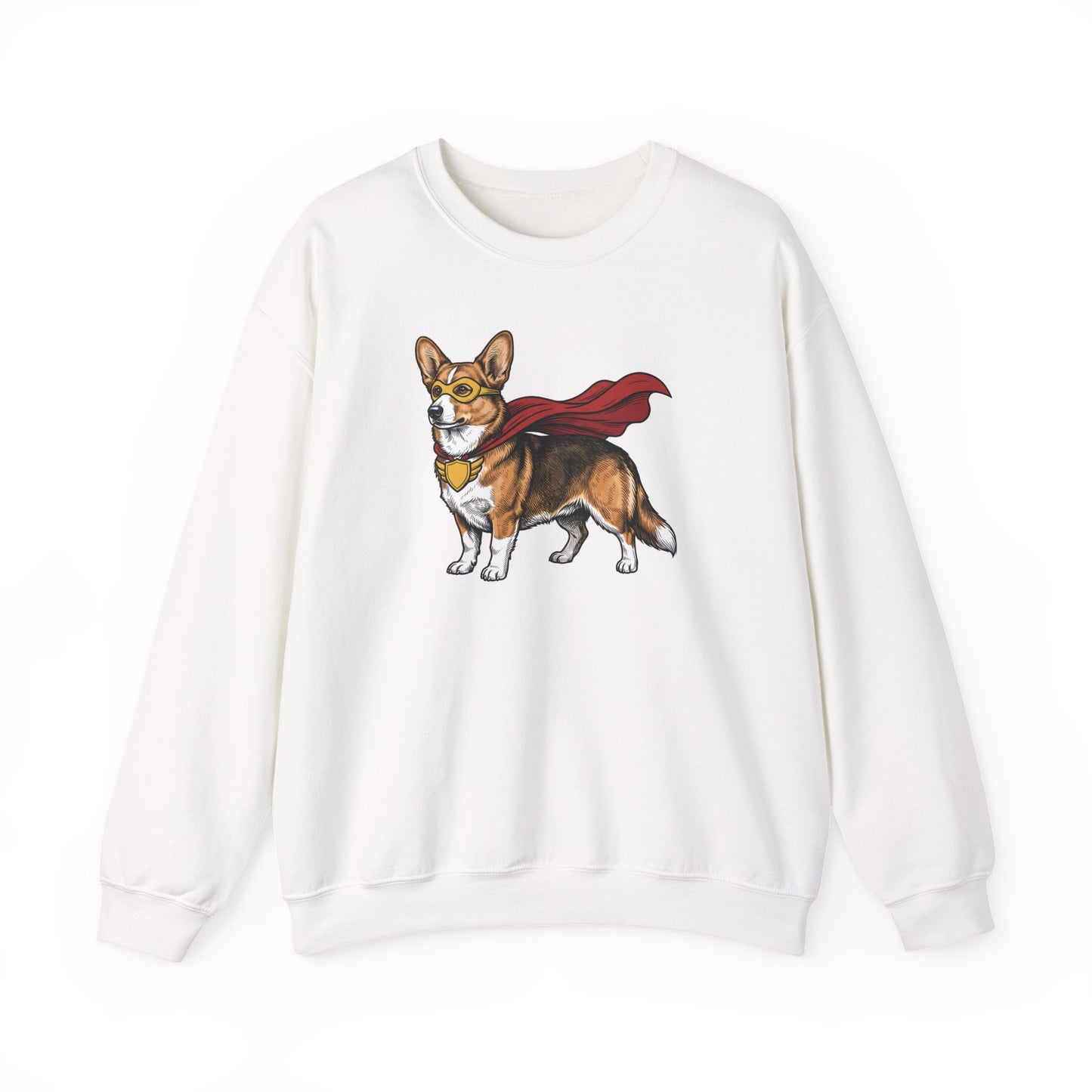Cardigan Welsh Corgi Sable Superhero Crewneck Sweatshirt