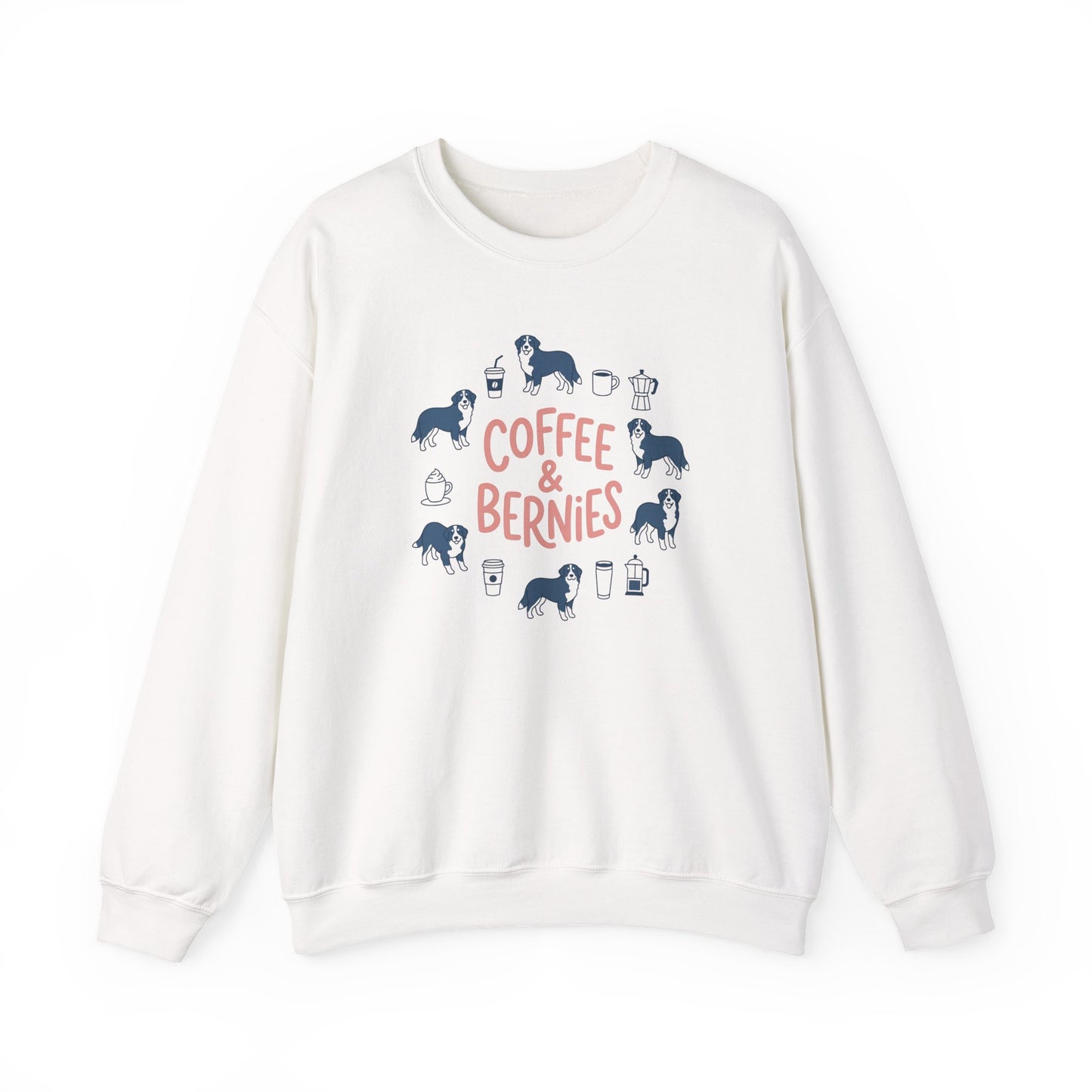 Coffee & Bernies Crewneck Sweatshirt White