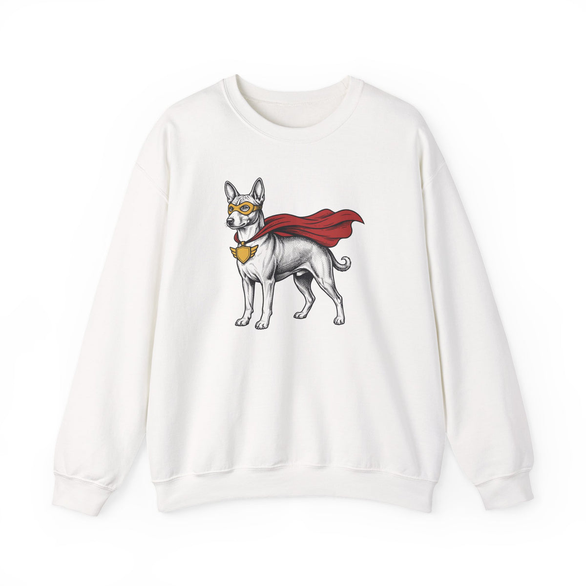 Basenji Superhero Crewneck Sweatshirt