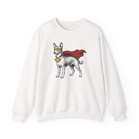 Basenji Superhero Crewneck Sweatshirt