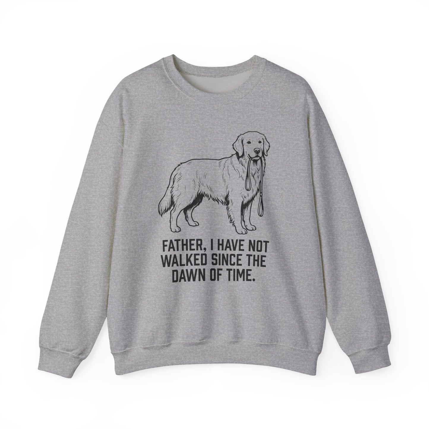 Walking Goldie Father Crewneck Sweatshirt Sport Grey