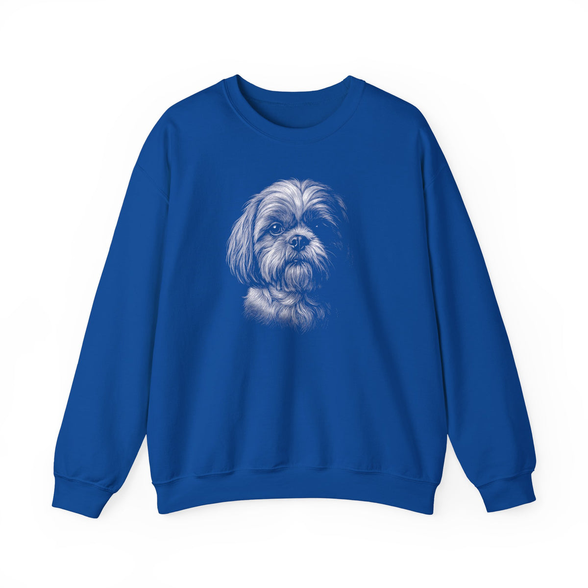 Shih Tzu Engraved Crewneck Sweatshirt