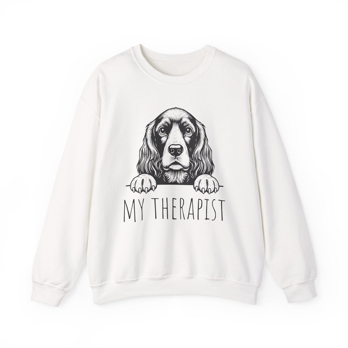 Cocker Spaniel My Therapist Crewneck Sweatshirt