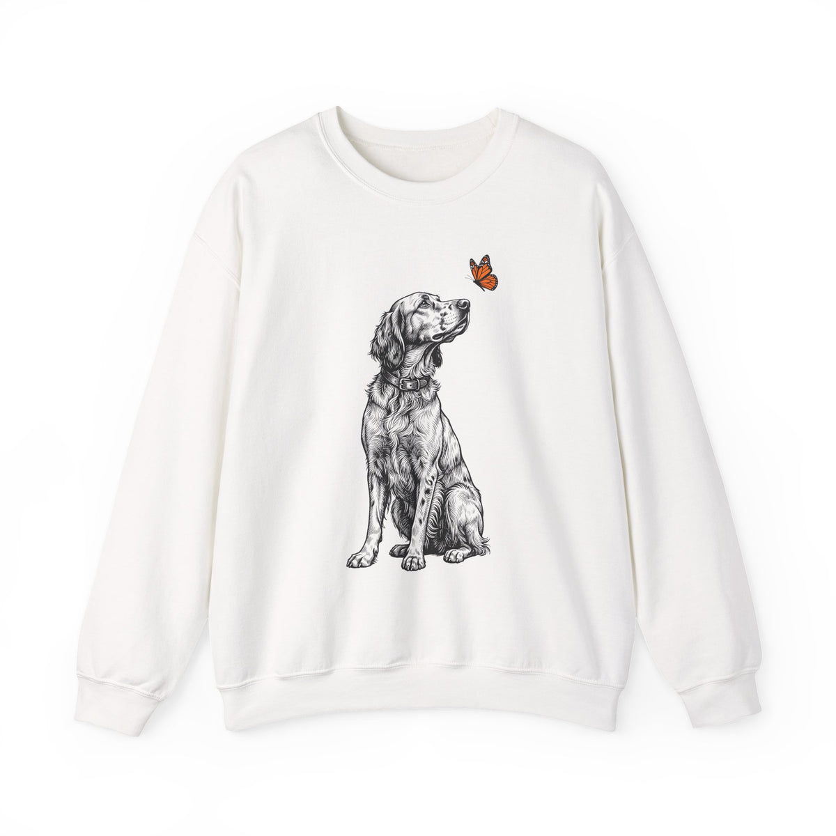 English Setter Butterfly Crewneck Sweatshirt