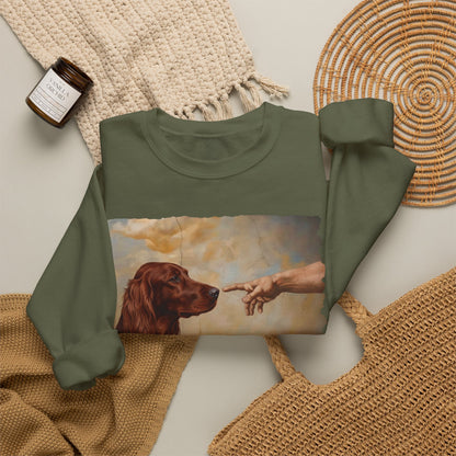 Irish Setter Creation Crewneck Sweatshirt