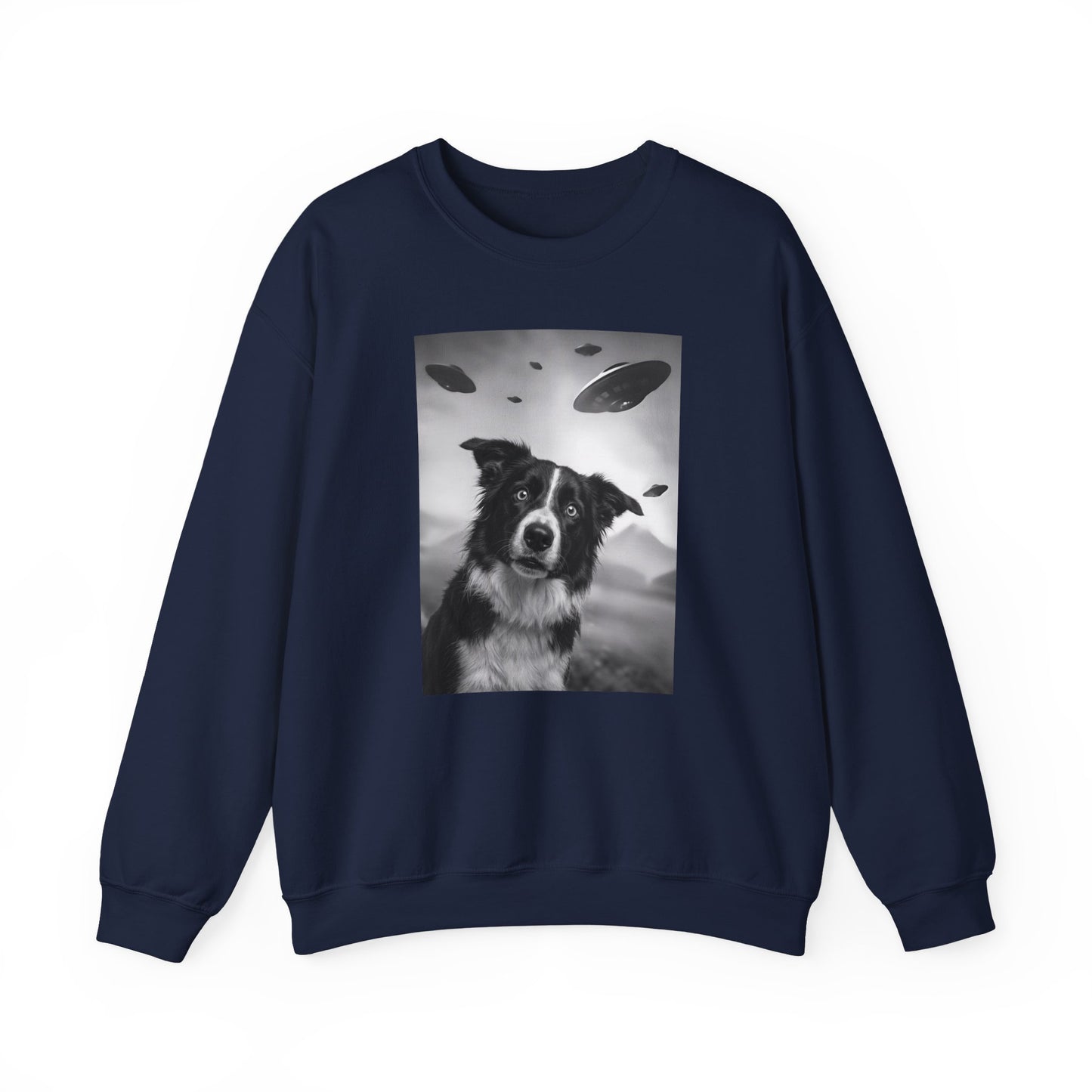 Border Collie UFO Crewneck Sweatshirt