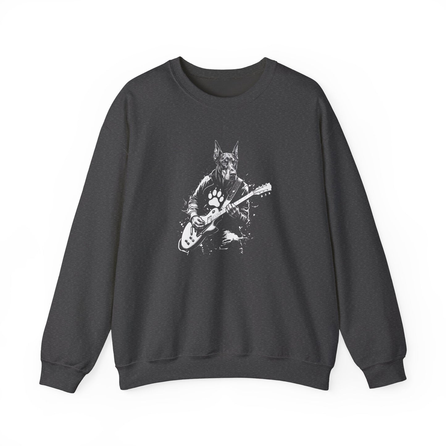 Doberman Guitar Crewneck Sweatshirt