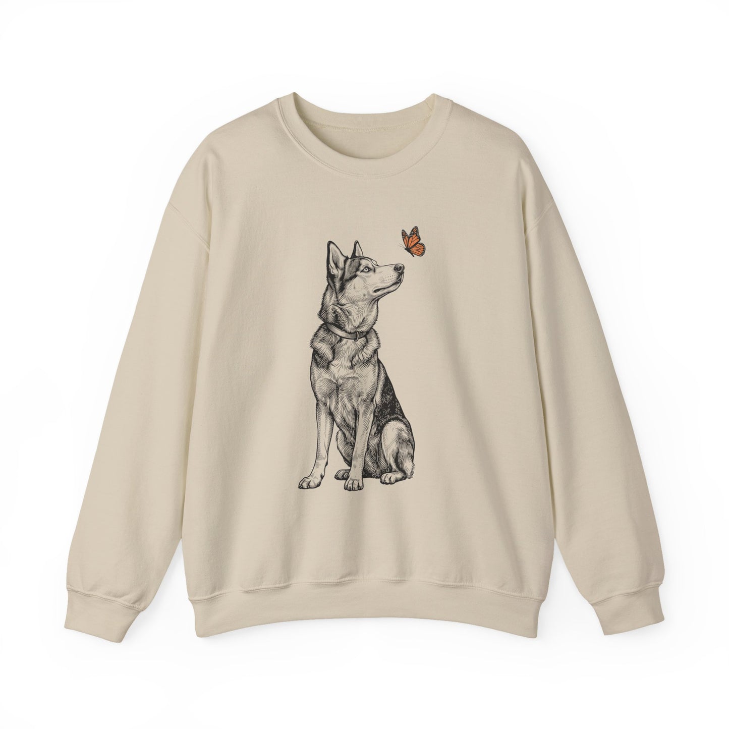 Husky Butterfly Crewneck Sweatshirt Sand