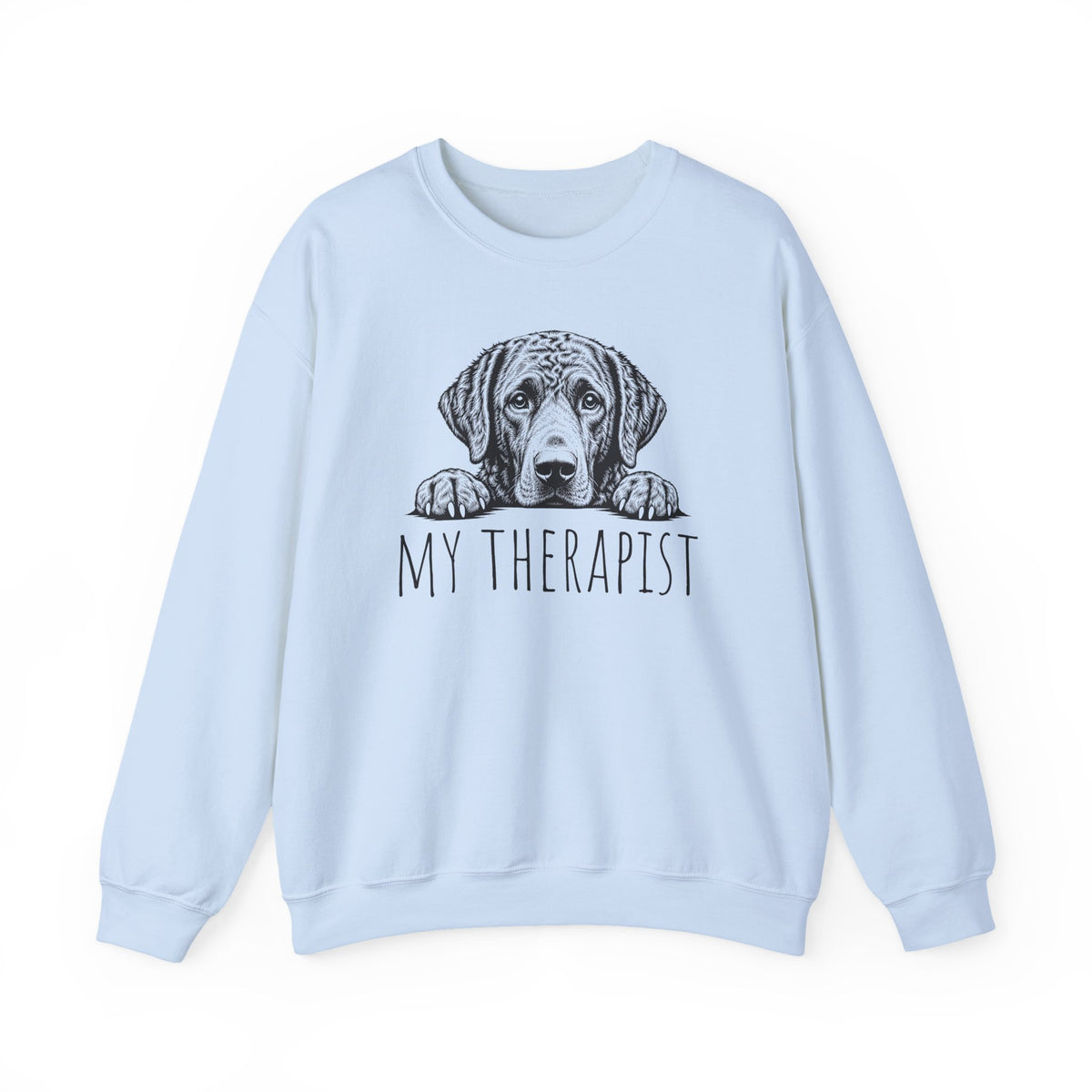 Chesapeake Bay Retriever My Therapist Crewneck Sweatshirt