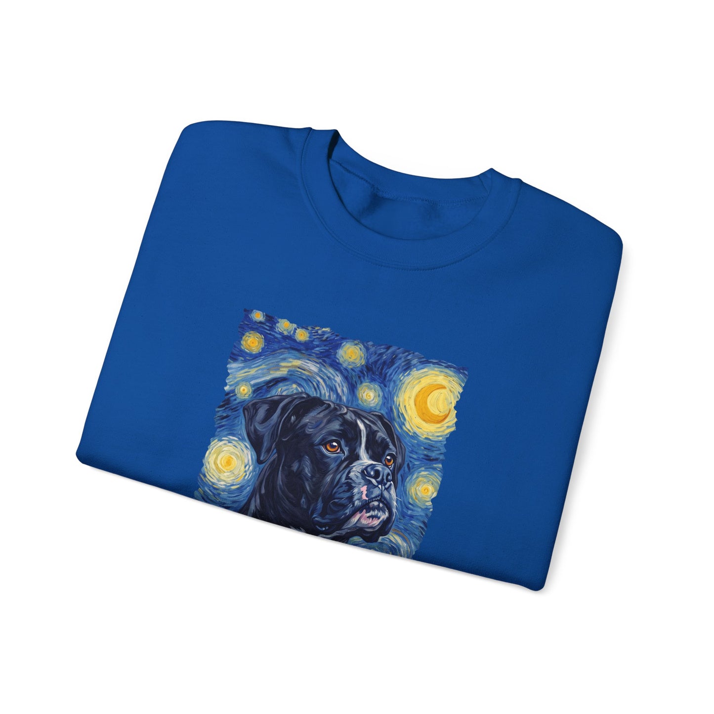 Black Boxer Van Gogh Crewneck Sweatshirt