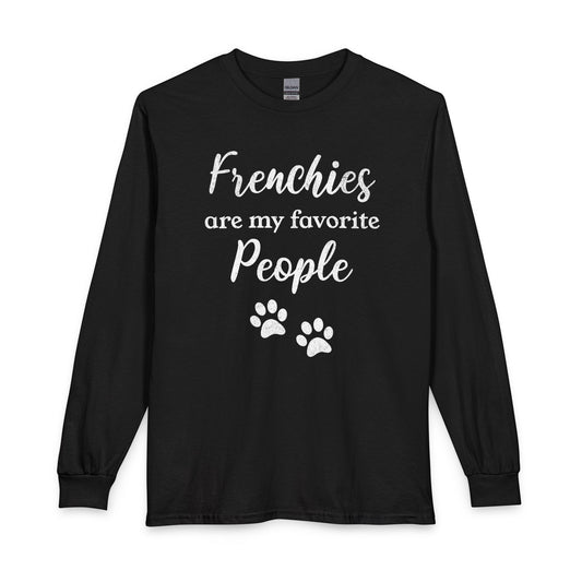 French Bulldogs Favorite People Long Sleeve Black