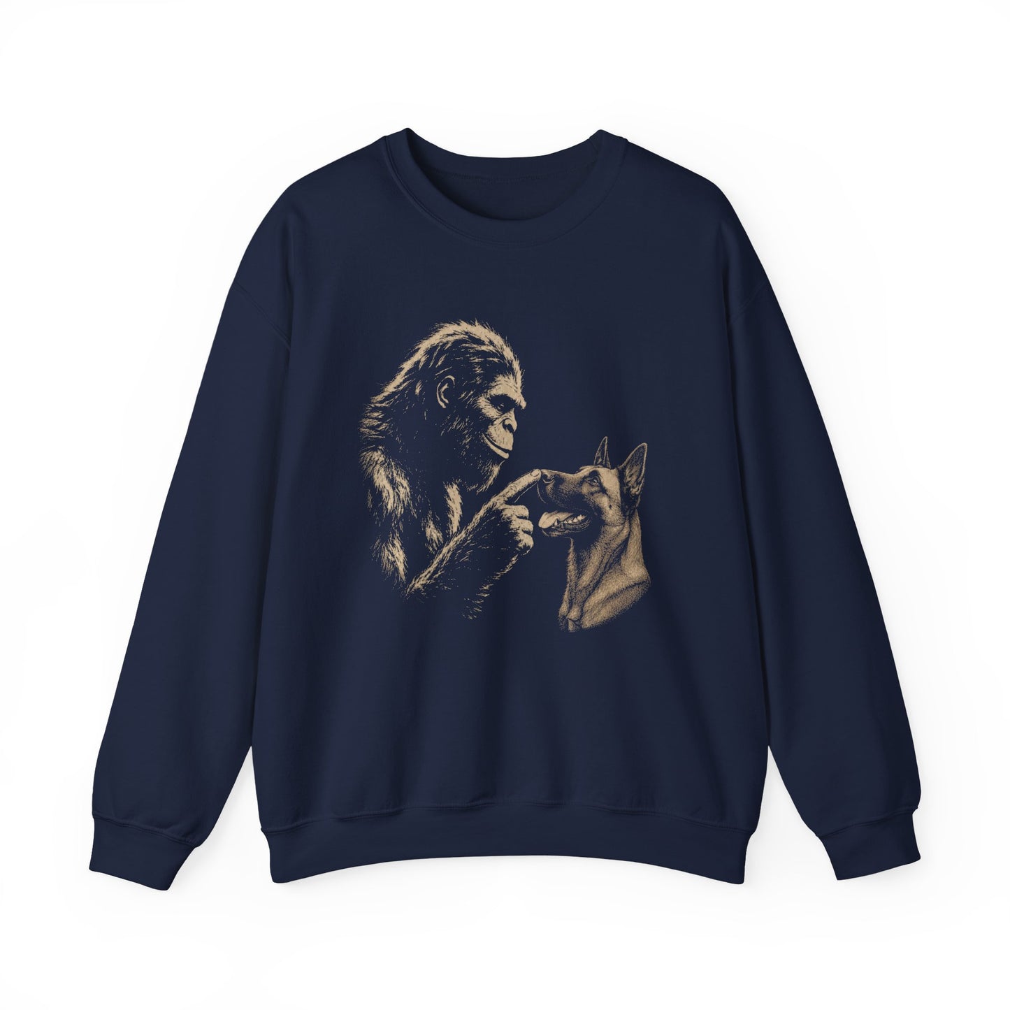 Bigfoot Belgian Malinois Crewneck Sweatshirt
